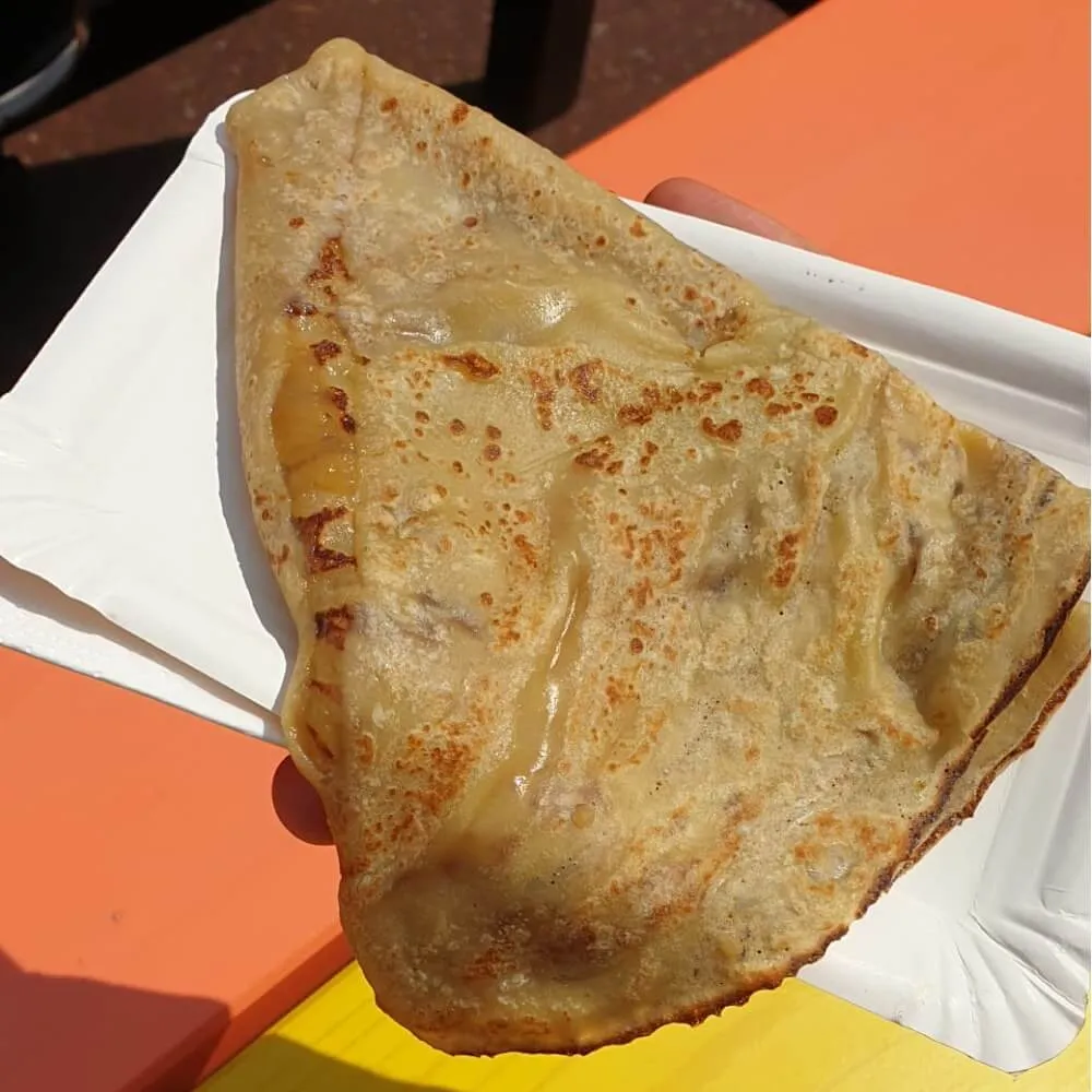 Veganes Crêpe mit Apfelmus vom crêperina Catering