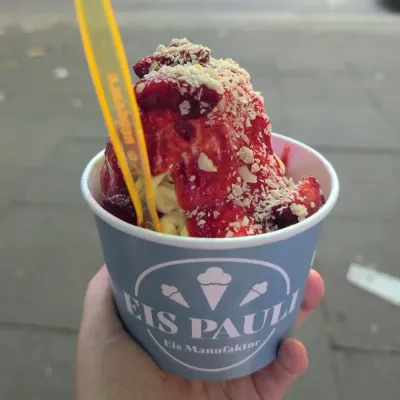 Veganes Spaghettieis von Eis Pauli