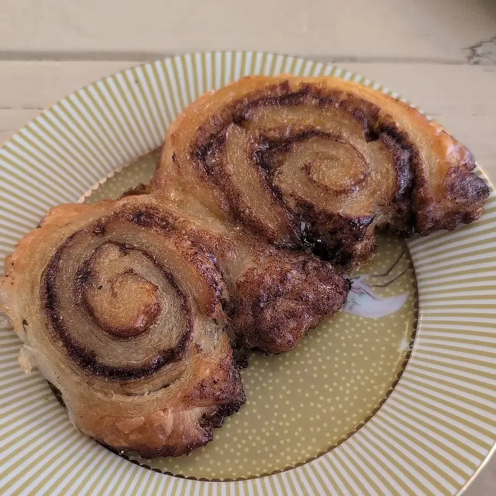 Veganes Franzbrötchen