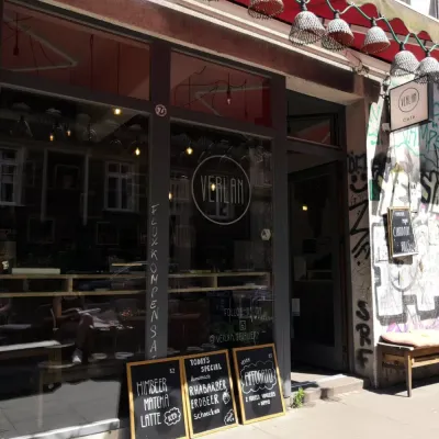 Außenansicht des VERLAN Café